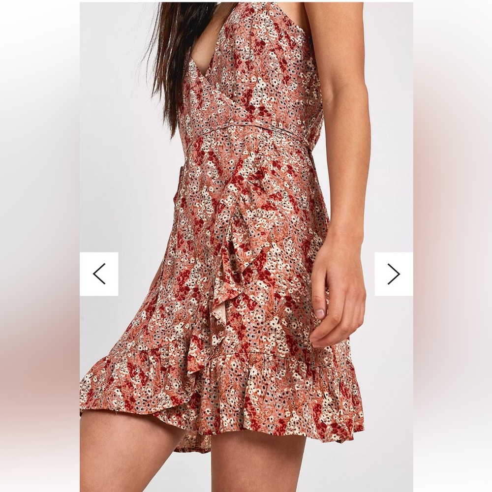 Free People All My Love mini wrap dress